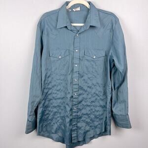Vintage Western Frontier made in USA snap front men’s shirt
